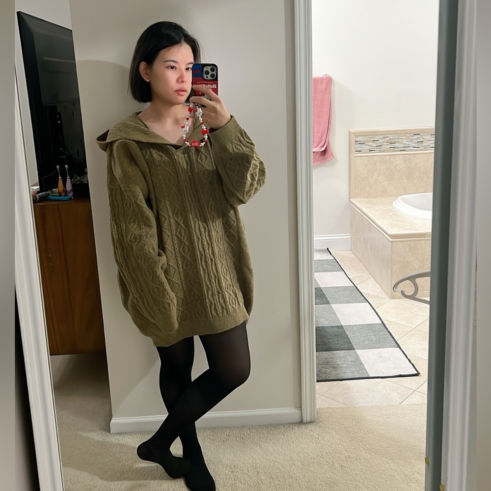 Oversized Knitted Dress